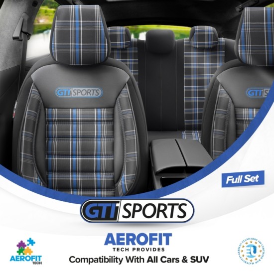Луксозна Ортопедична Тапицерия / Калъфи за предни и задни седалки GTI SPORT