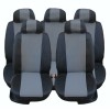 Калъфи/тапицерия за VW Touran, Sharan, Ford Galaxy, Citroen C8, Peugeot 307SW, Citroen C4 Grand Picasso, Peugeot 806, 807, Черни, 5 седалки