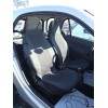 1+1 Калъфи за предни седалки Smart Fortwo, текстил, сив цвят-Тапицерии%