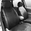 Универсални калъфи за предни и задни седалки на автомобил кола такси taxi , тапицерия пълен компкект от еко кожа в черно