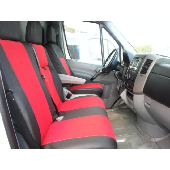 2+1 Калъфи тапицерия за предни седалки за Mercedes Sprinter, Volkswagen Crafter