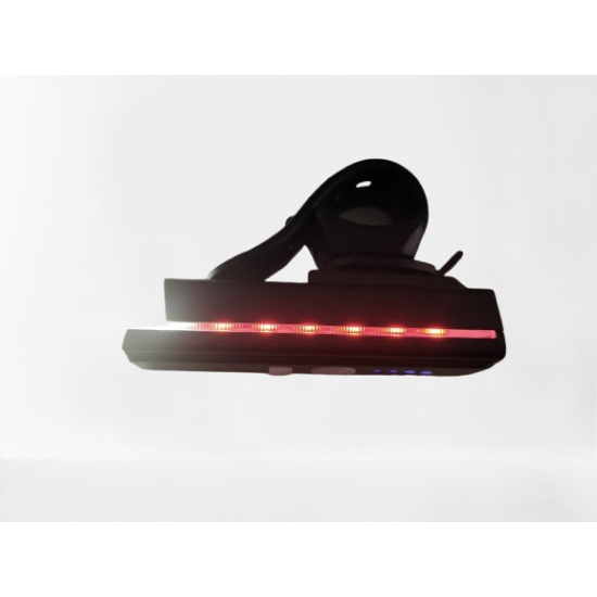 Led Лед Предна Светлина с ел.звънец/ клаксон, странични светлини, индикатор за светлина, 3 режима-Светлини%