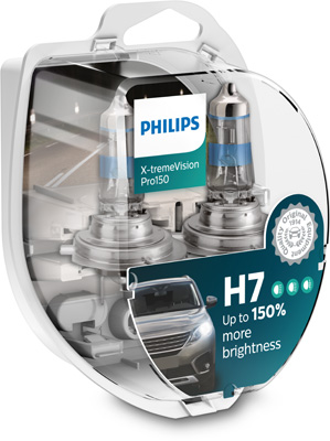 Комплект Халогени Крушки за фаровe Philips H7 XtremeVision 2бр